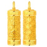 999 Pure Gold Thousand-Handed Guanyin Guardian Pendant - Rat Zodiac Birth Buddha
